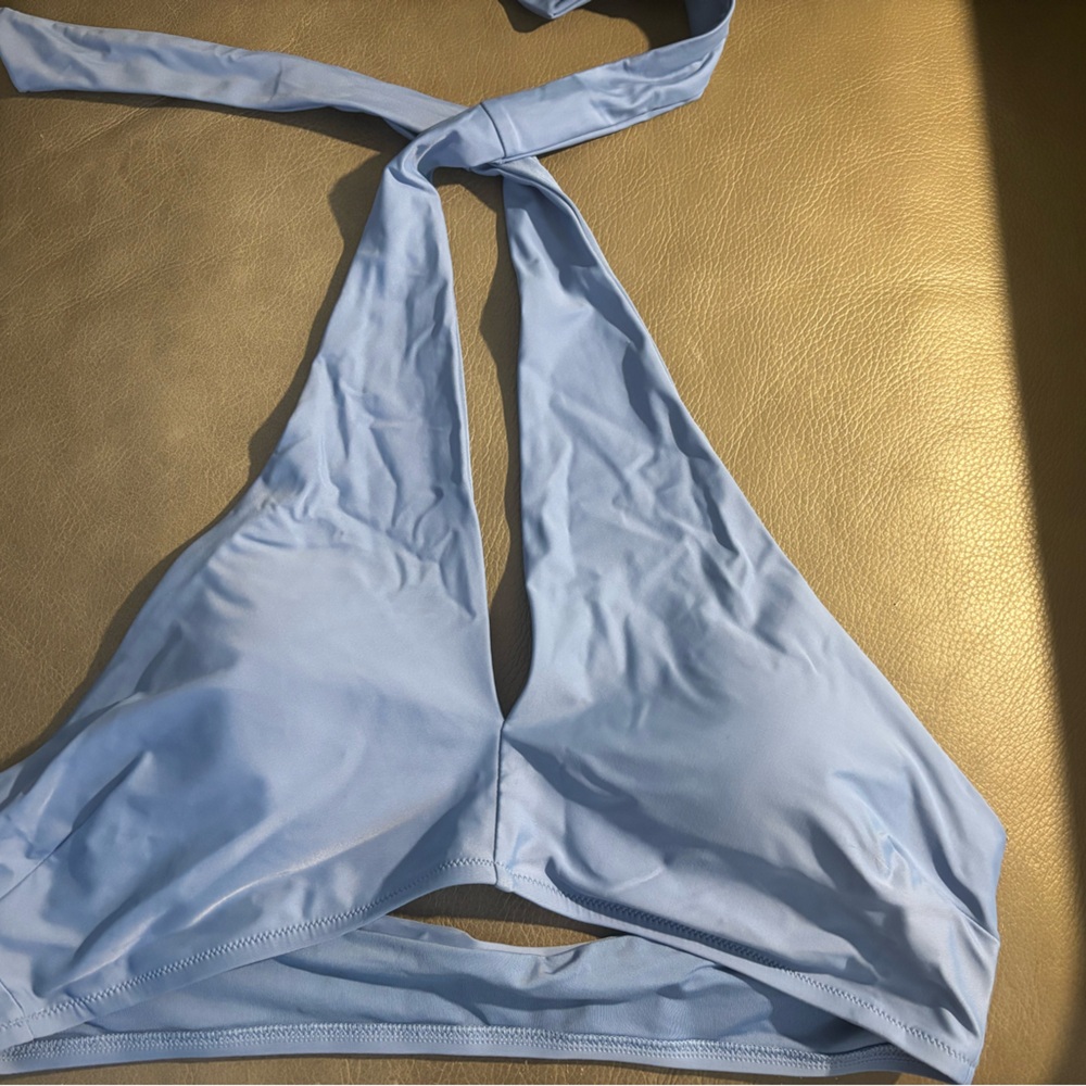 Aerie Sky Blue Halter Bikini Top
